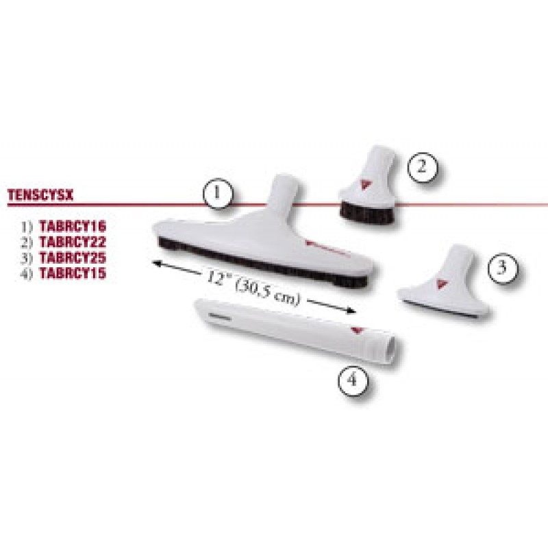 Komplet  4 sesalnih krtač / Set of brushes SUPER LUXE