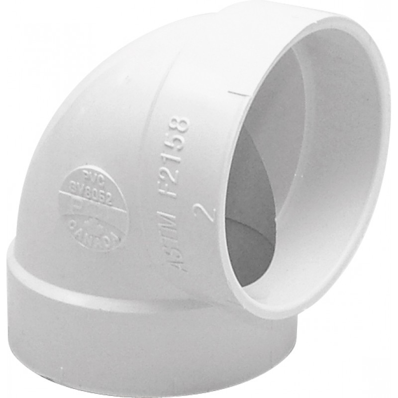 Koleno kratko 90°, PVC